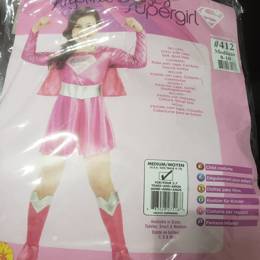 Girls Super Girl Costume size 5/7